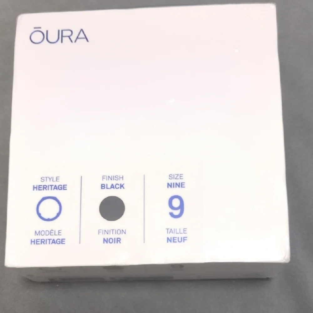 Oura Heritage Ring Gen 3 - Black Finish NIB